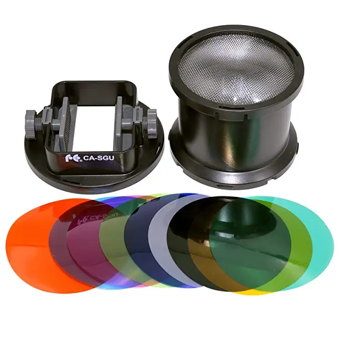 Fomito SGA BOS 2 раза EV Fresnel Snoot Flash светильник удлинитель с CA SGU адаптером и 10 шт цветные