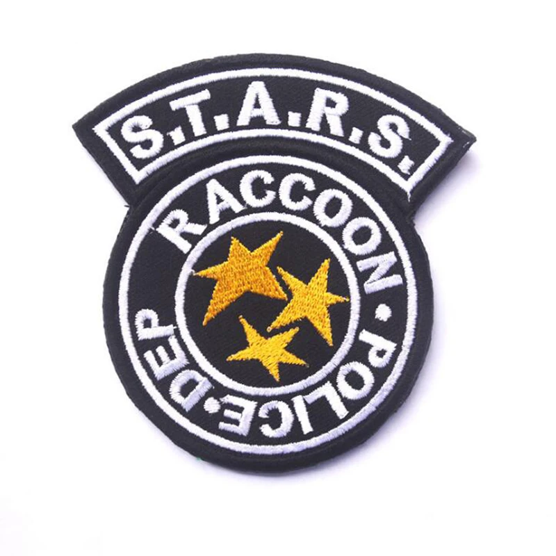 3D Вышивка патч Biohazard S.T.A.R.S. Енот город вышивка Тактическая Военная Вышивка нарукавная повязка Одежда патч