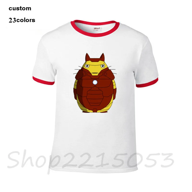 My Iron Totoro neigher забавные мужские футболки для повседневной носки с принтом аниме