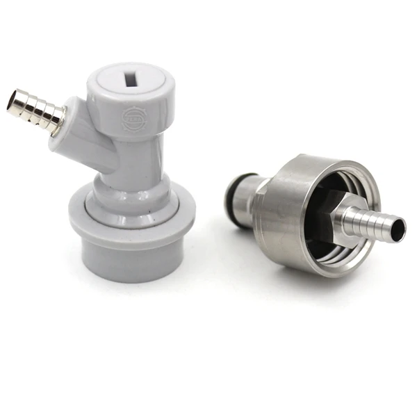 Gas Carbonation Cap Газированная Крышка для пивоварения w/5/1" с замочком и шариковым замком, отсоединяющийся с шариковым замком, подходит для безалкогольных напитков, ПЭТ-бутылок, бочонок для домашнего пивоварения - Цвет: Gas Carbonation Cap