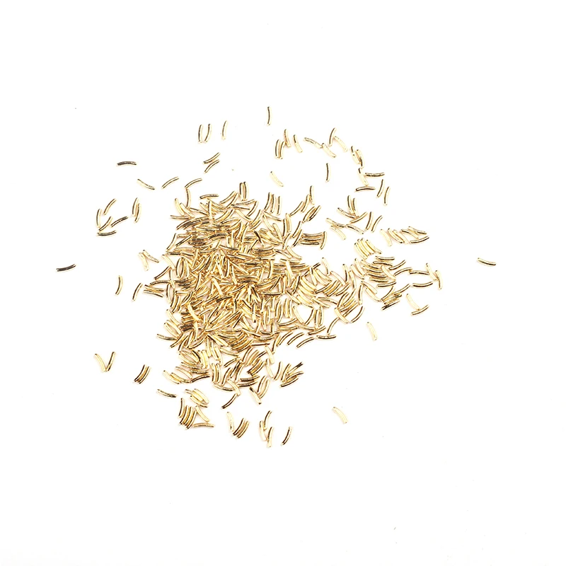 100 шт./лот металлическое украшение из золотого сплава художественные наконечники