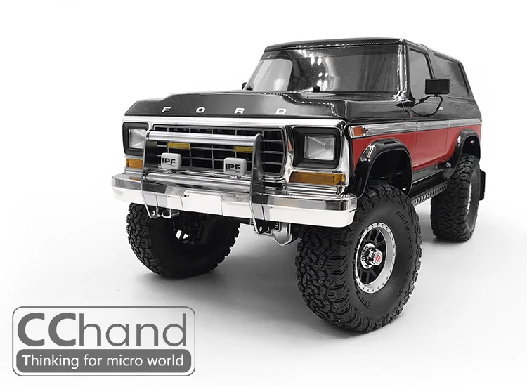 Передний металлический бампер с IPF светильник для TRAXXAS DEFENDER TRX 4 BRONCO crawler car|Детали и