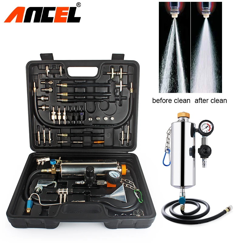 Ancel GX100 Авто инжектор топлива моющий инструмент неразборный автомобильный инжектор очиститель воздуха система для бензинового автомобиля тестер