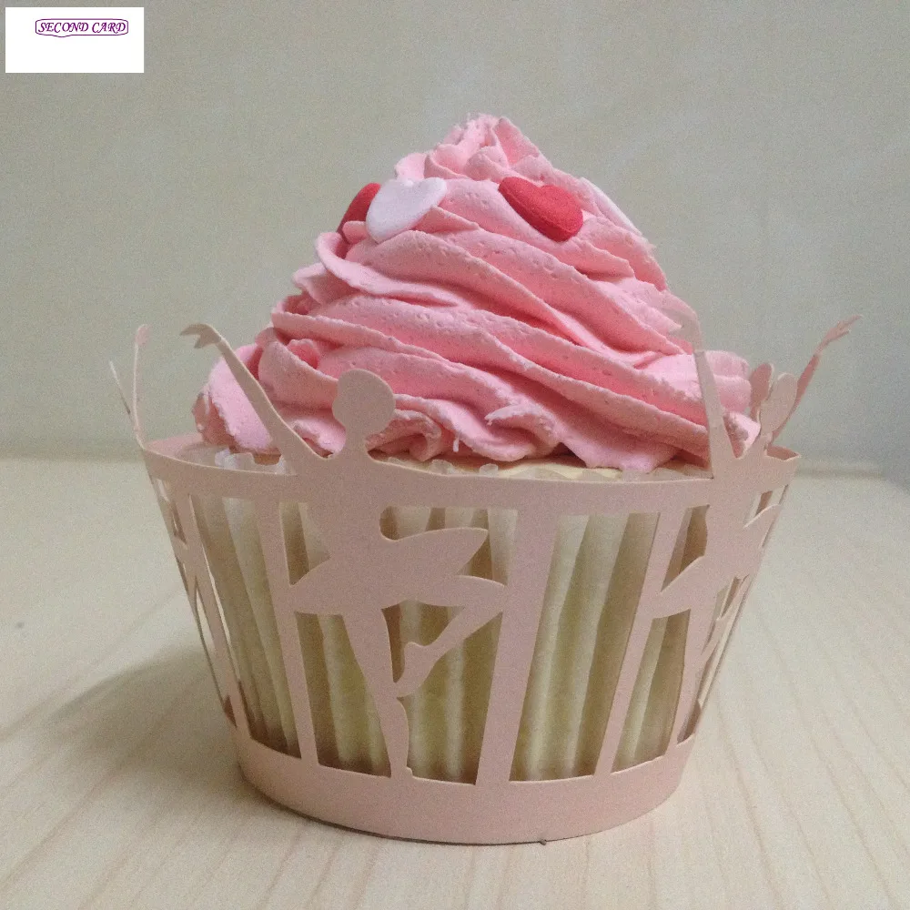 Новинка 25 шт. обертки для кексов лазерные вырезы балетные принадлежности девочек