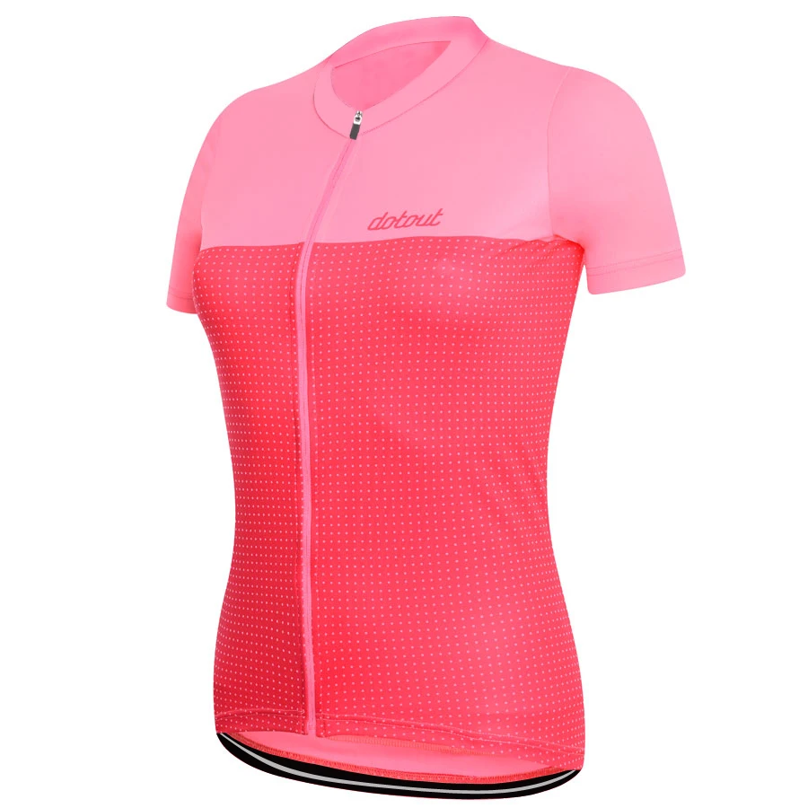 Женская новая коллекция 2017 года розовая велосипедная одежда в горошек JIASHUO