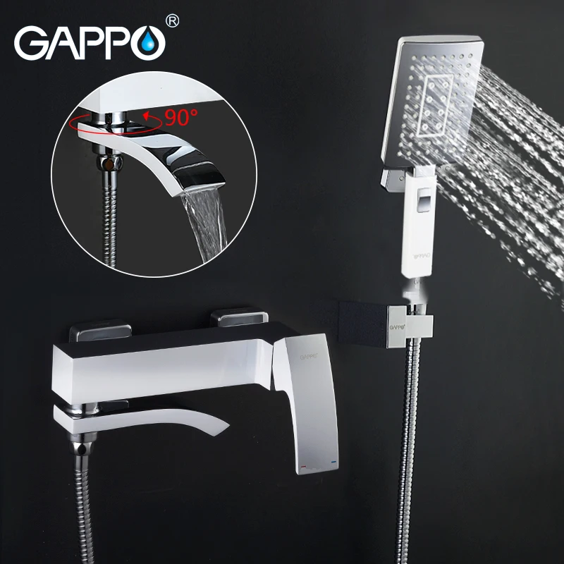 GAPPO bathtub faucet wall mounted bathroom shower bath mixer waterfall taps brass faucets | Обустройство дома
