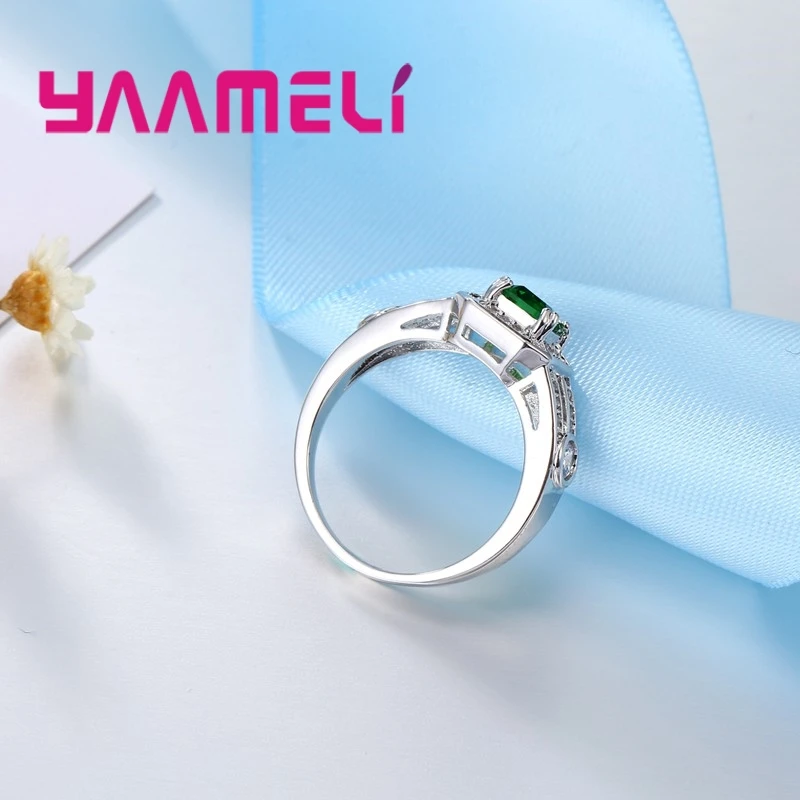 Простой дизайн широкий ремешок полностью Стразы серебро 925 пробы ювелирные