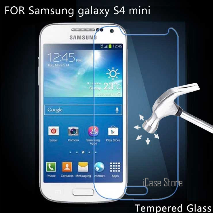 Для Samsung Galaxy S4 Mini чехол S IV Чехол защитный экран Плёнки закаленное стекло g9200 i9500 i9195