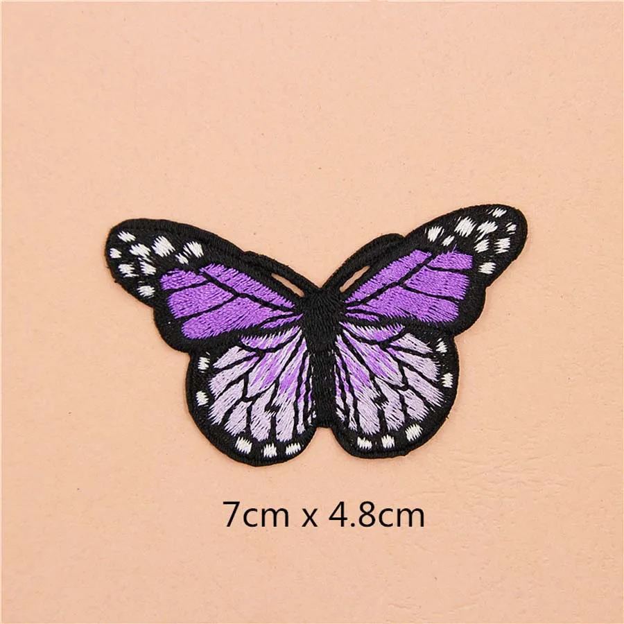 Красивые нашивки бабочки колпачки для обуви железные аппликации с вышивкой