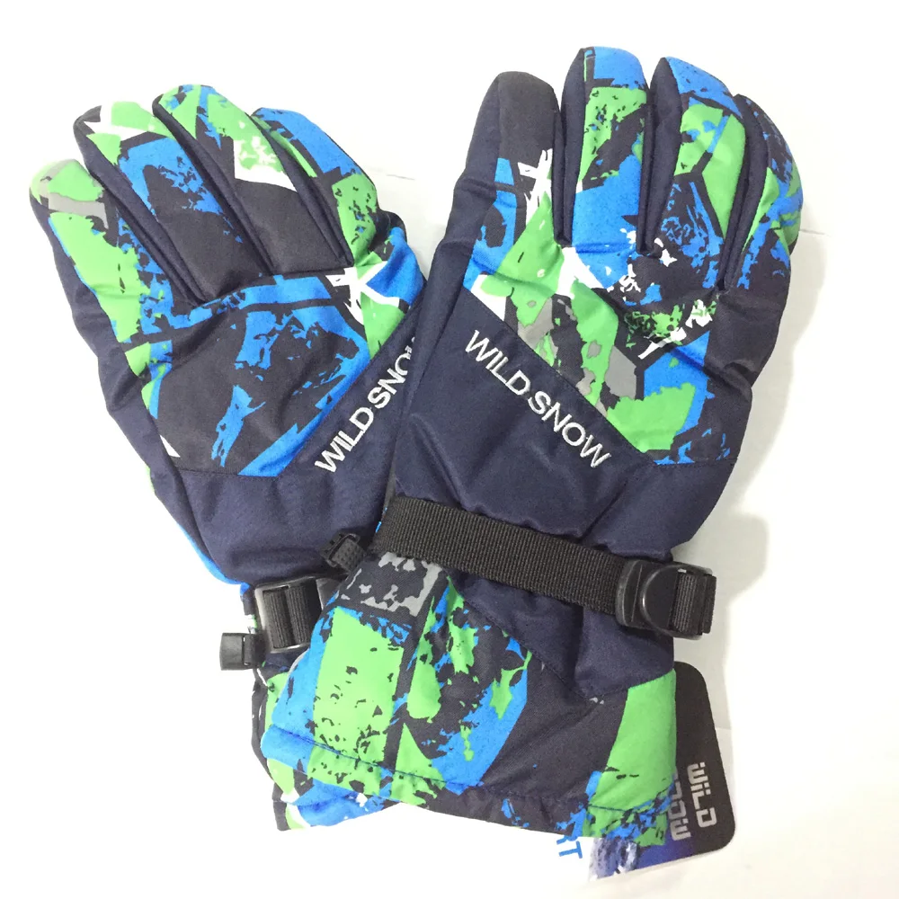 Зимние профессиональные лыжные перчатки Взрослые водонепроницаемые теплые