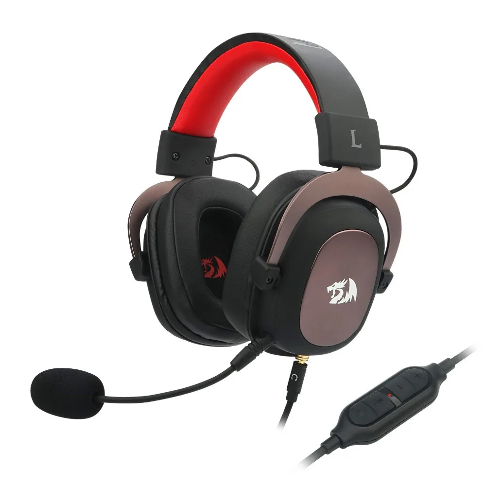 7,1 гарнитура с объемным звуком Redragon H510 Zeus Проводные Игровые наушники для геймеров со съемным микрофоном для ПК, PS4, Xbox One, переключатель