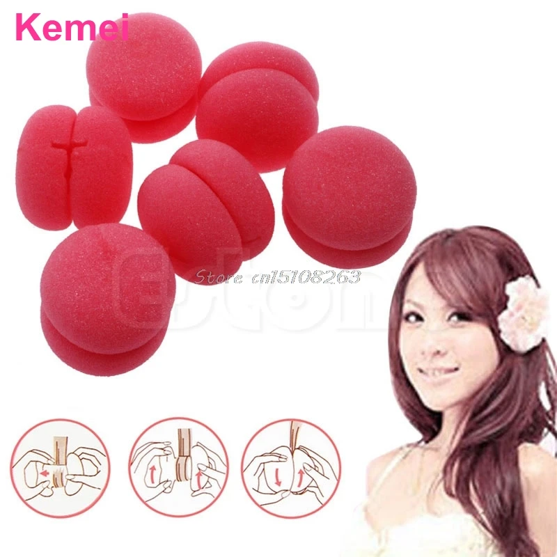 Бесплатная доставка 18 шт мягкие шарики мягкий спонж для волос уход за бигуди