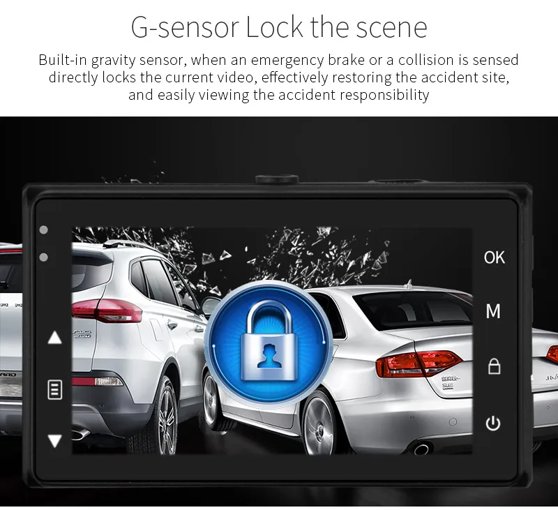 Автомобильный видеорегистратор sony IMX323 сенсор авто камера novatek 96658 Full HD 1080p Dash Cam 3,0 дюймов экран WDR с функцией ночного видения Автомобильный видеорегистратор