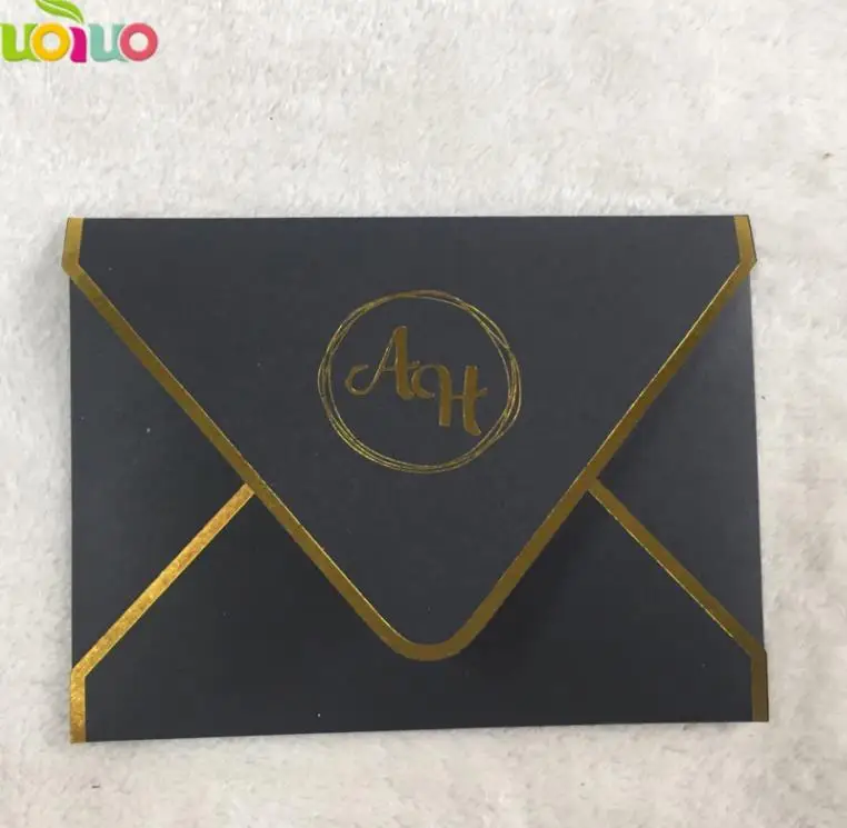 envelope Бесплатный дизайн заказной цветной большой плоский конверт для акриловой карты прозрачное Свадебное приглашение - Цвет: envelope