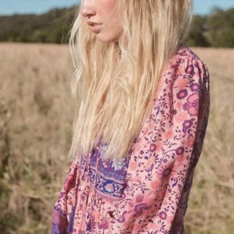 Шифоновое платье с v-образным вырезом кимоно глубоким женские миди-платья