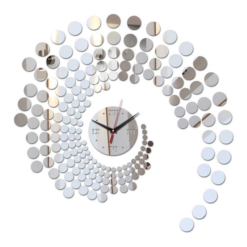New Design Multi-piece Set Geometric Quartz Clock Home Decoration Wall Stickers DIY Mirror Acrylic Watches