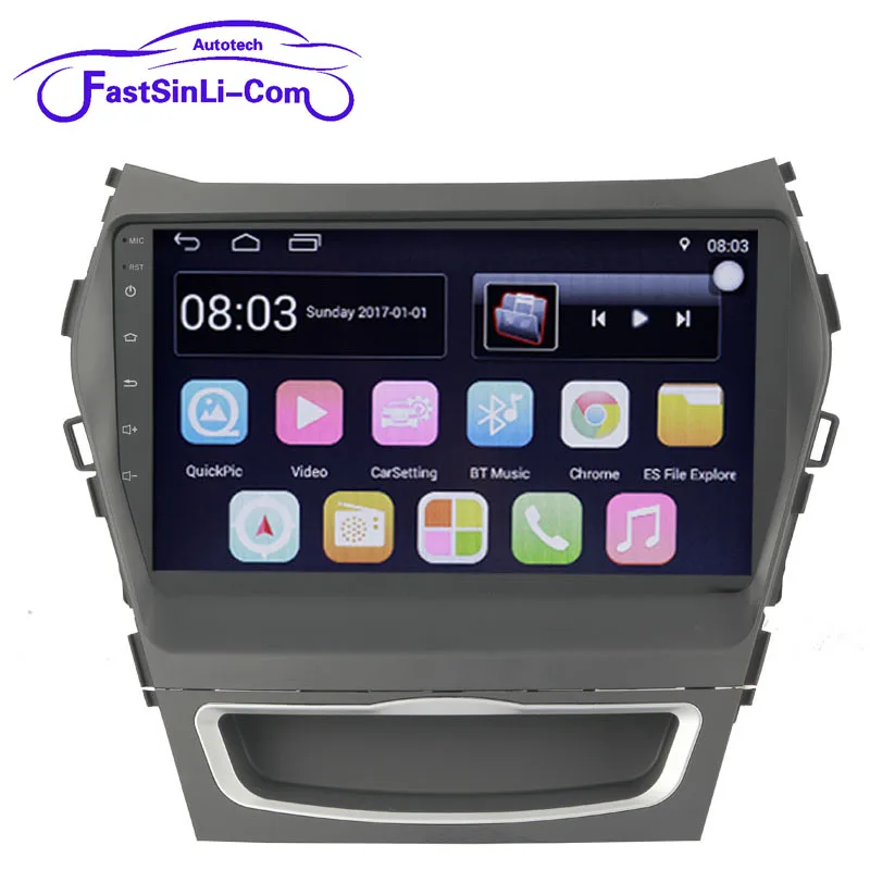 Для HYUNDAI IX45 9 дюймов Android автомобильный мультимедийный плеер радио 2din