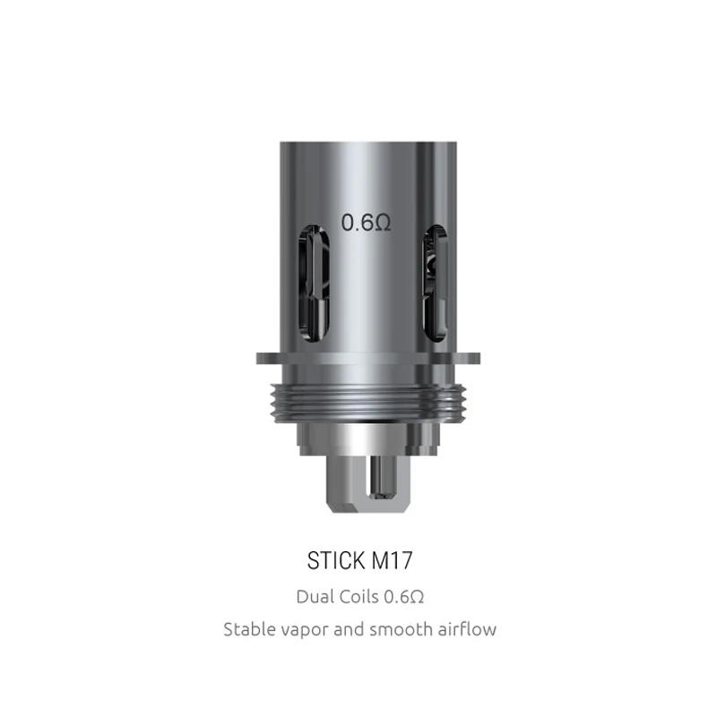 Original SMOK Stick M17 Coil 5PCS 0.4ohm Dual head for Vape Priv Kit Electronic Cigarette Atomizer Cores | Электроника