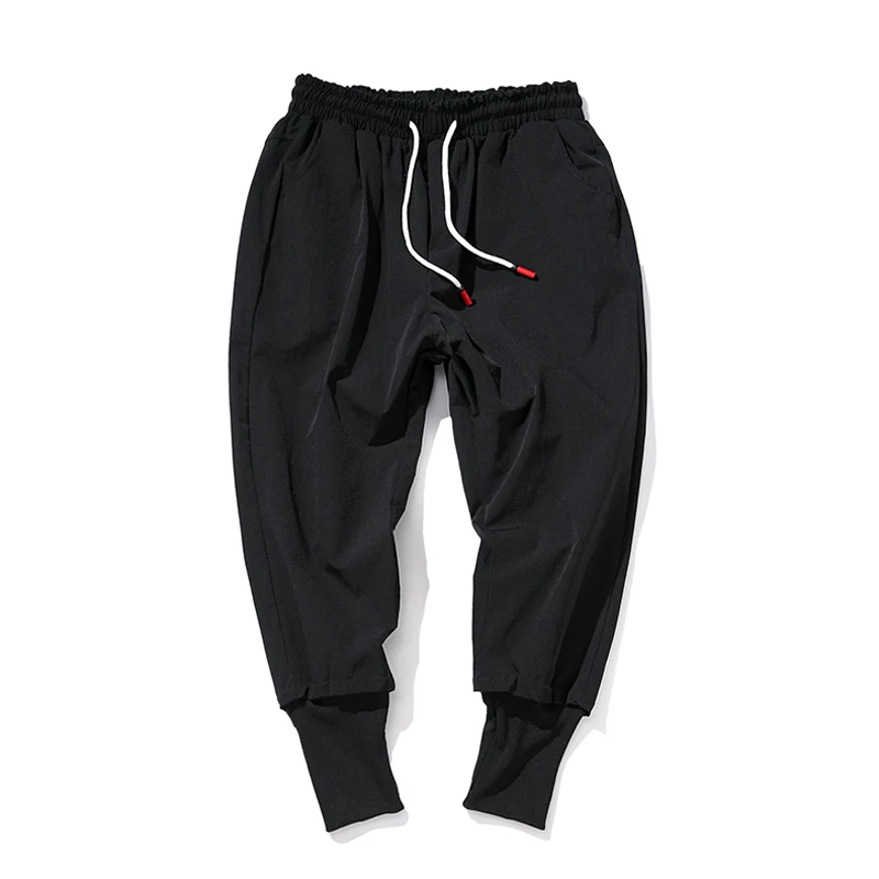 Брюки мужские в западном стиле для бега модные штаны до щиколотки повседневные