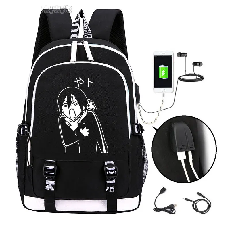 Светящийся рюкзак аниме Noragami ARAGOTO модный мультяшный YATO мужские студенты школьные