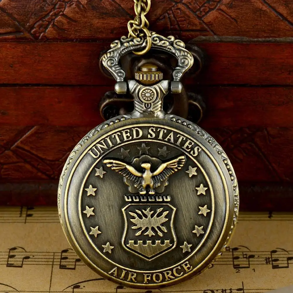 

Vintage Bronze Fob Watch Steampunk Pocket Watch Bronze Pocket Watch With Chain Necklace Pendant For Men And Women