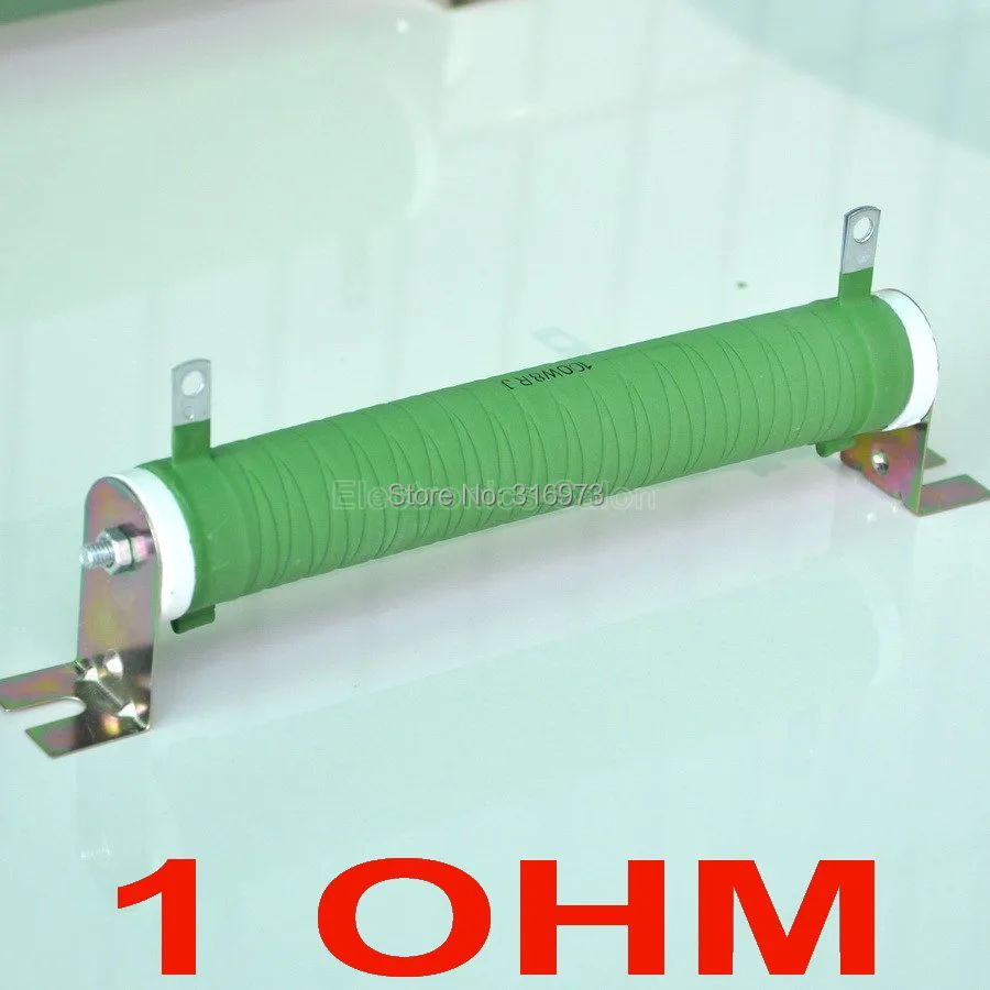 1 Ом 100 Вт неиндуктивный проволочный керамический трубчатый резистор с покрытием