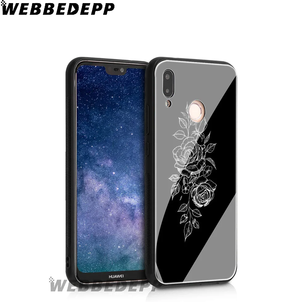 Простой стиль сердце астронавт аниме закаленное стекло чехол для Huawei Mate 20 P20 P10 P