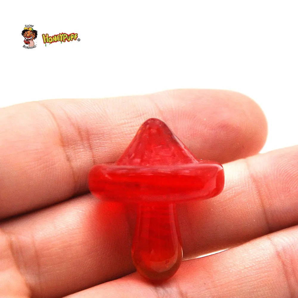 HONEYPUFF форма гриба стекло Carb cap Dabber воск масло инструмент 1 26 дюймов ручка Лаки