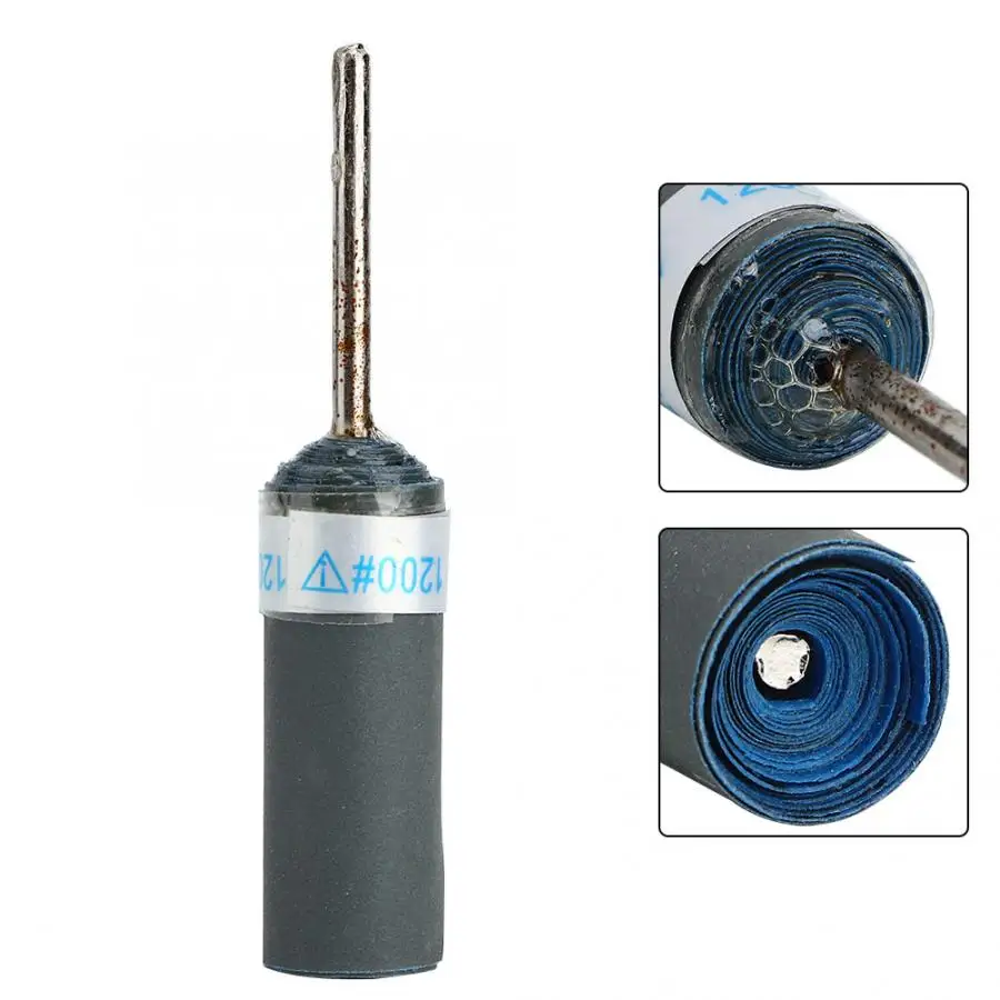 Профессиональный 7 шт. цилиндрический наждачный бумажный стержень электрическая