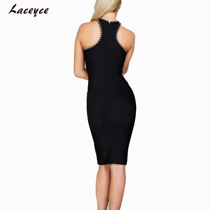 Laceyce 2018 Новый Для женщин летнее платье нательный крест Выдалбливают белый