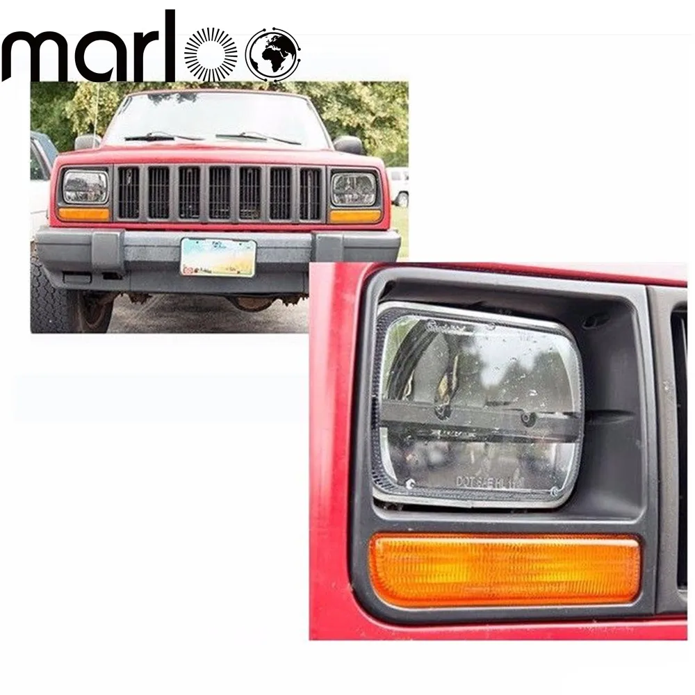 Marloo пара 7x6 5x7 дюймов светодиодный проектор море луч фара для Jeep Cherokee XJ грузовик 4X4