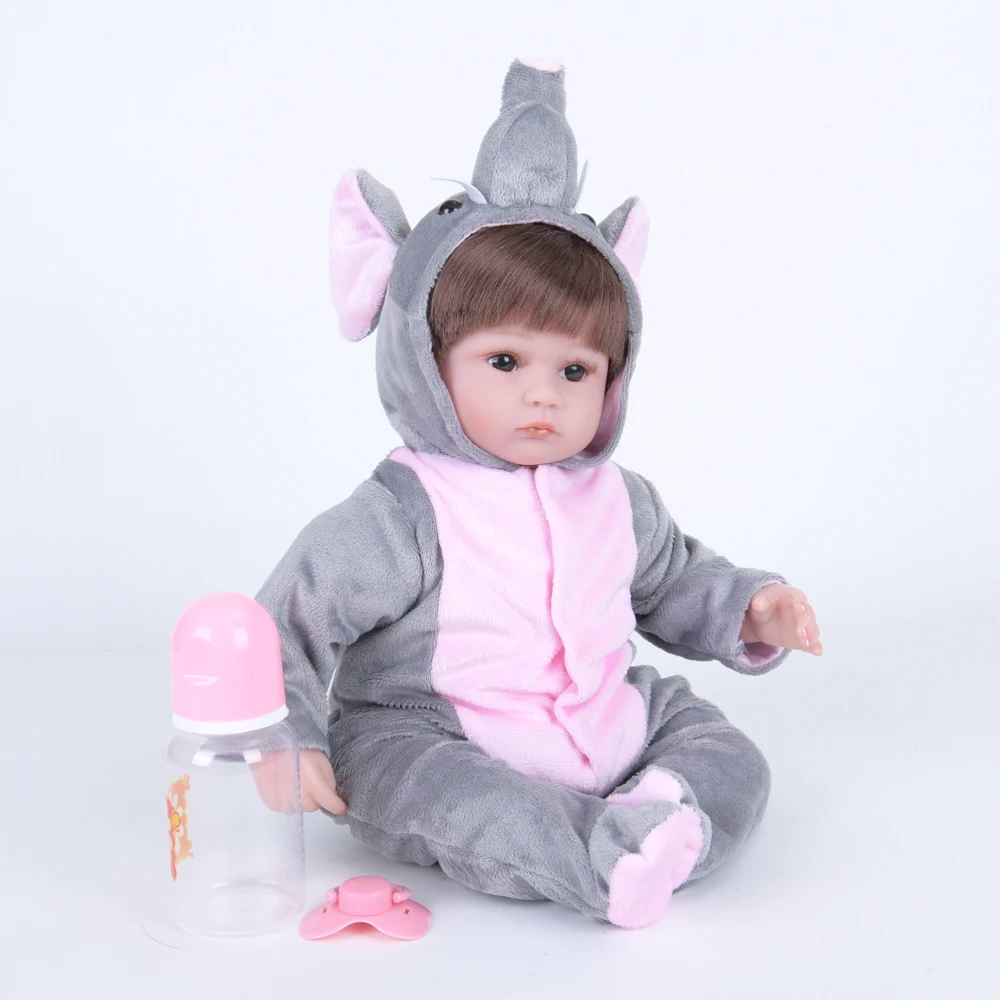 18 &quot45 см силиконовые виниловые куклы reborn для детей игрушки девочек подарок bebe