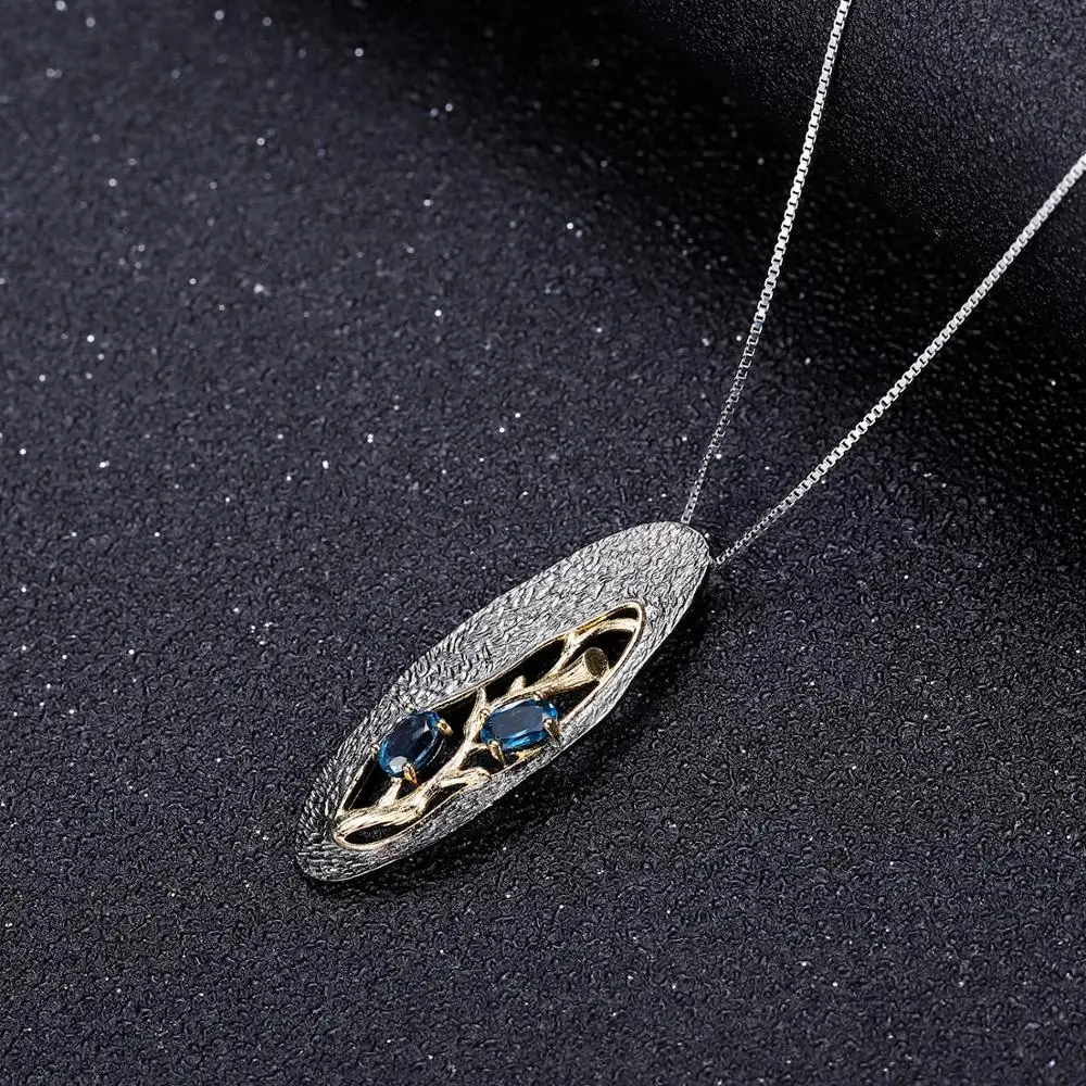 Gem балетки 1.2Ct натуральный гранатовый родолит утверждающий кулон 925 пробы серебро