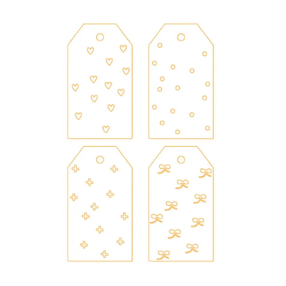 Eastshape лук бирки металлические резки Скрапбукинг заготовки закладок для