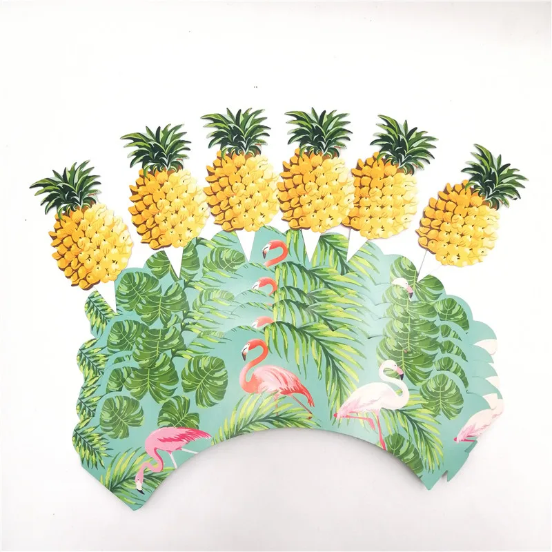 24pcs/Flamingo Theme Party Decoration For Children merry christmas Cake christma Topper Baby Birthday Supplies Baking | Дом и сад