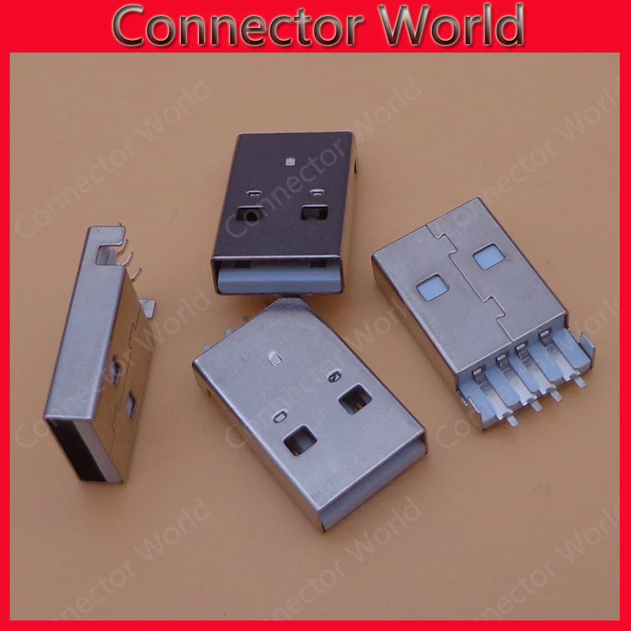 Мини-разъем USB 2 0 jack разъем типа А штекер прямоугольный сквозной отверстие монтаж