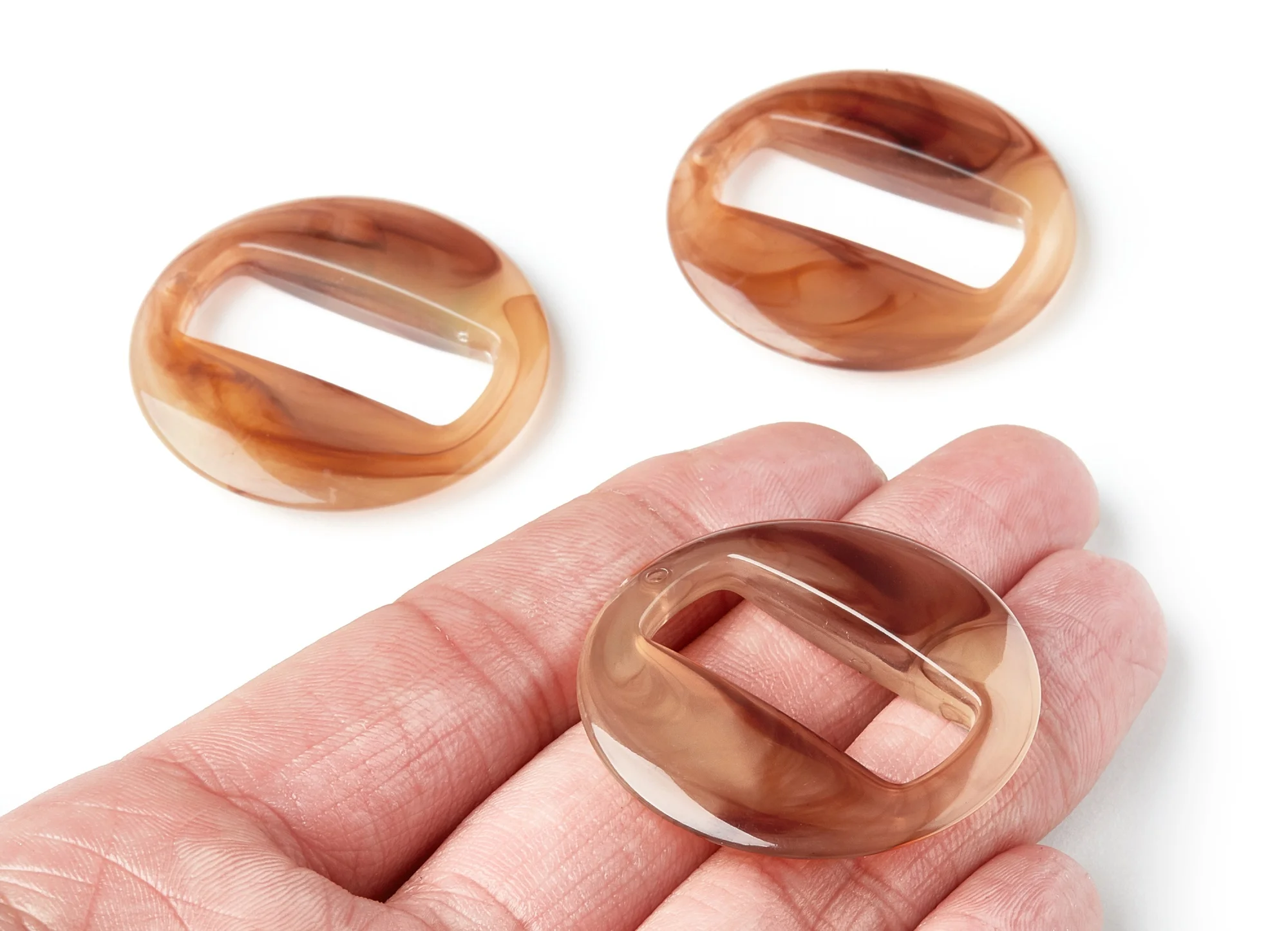 Полимерные Подвески-полимерные серьги-круглые прямоугольные в форме кольца-6