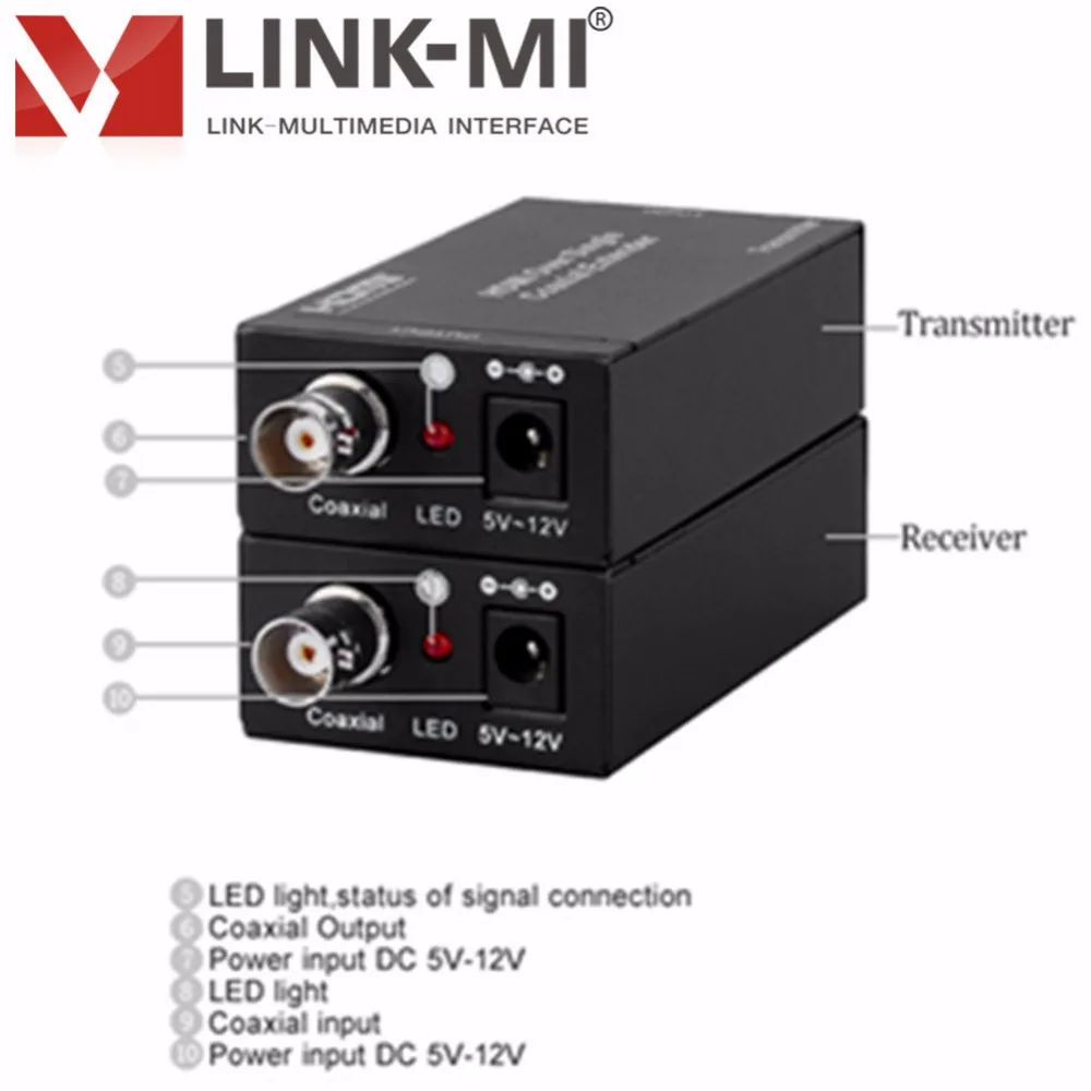 LINK-MI CX100 HDMI удлинитель над одним 100 м/328ft коаксиальный кабель с ИК-управлением