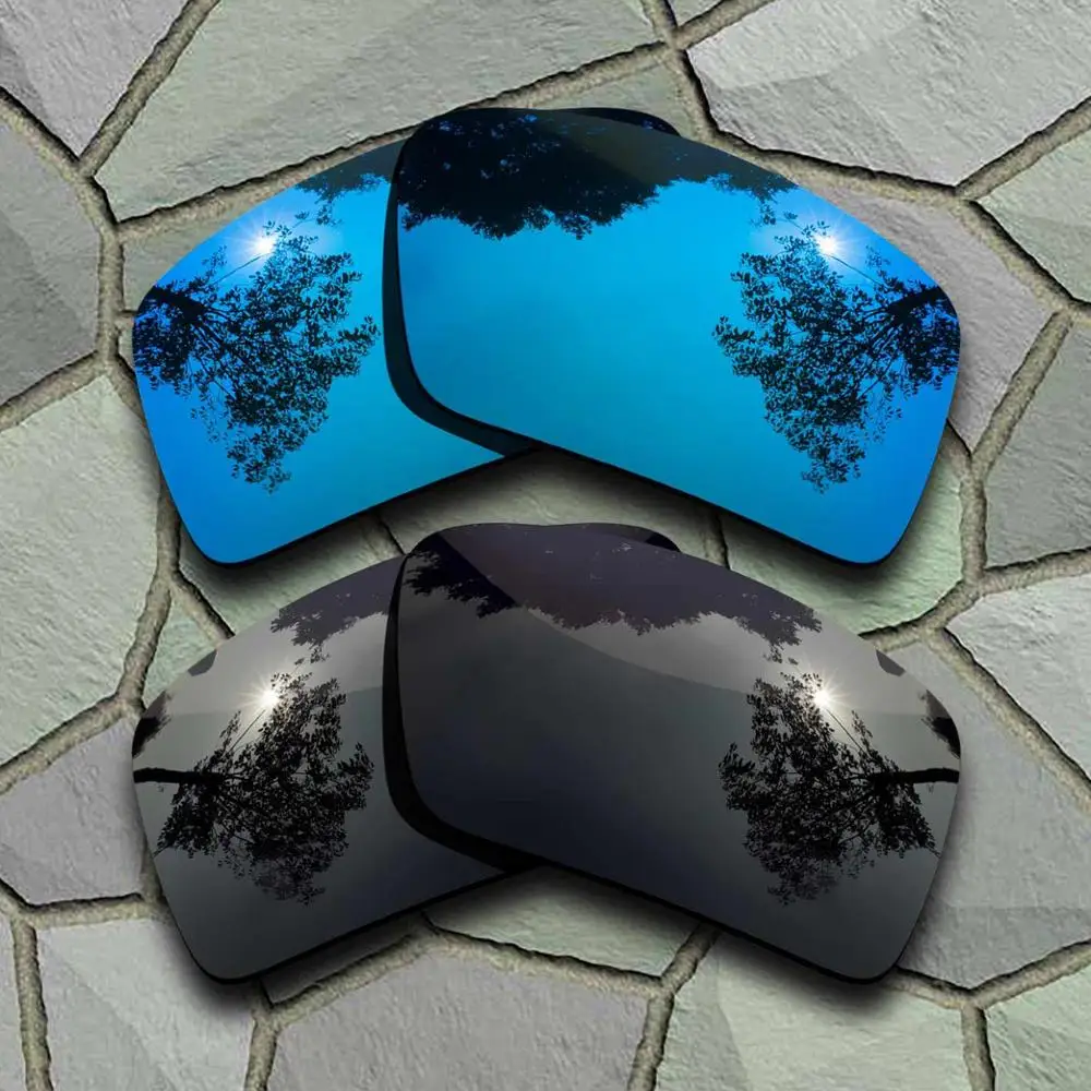 Black-Sky Blue Солнцезащитные очки поляризованные Сменные линзы для Oakley повязка 2-сорта - Цвет линз: Black-Sky Blue