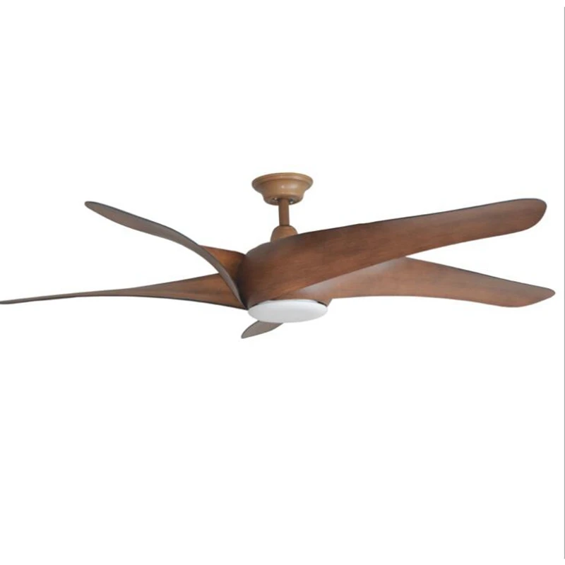 

LukLoy 62" Frequency Conversion American 5 Blades Ceiling Fan Light Fashion Nordic Retro LED Modern RC Fan Pendant Lamp