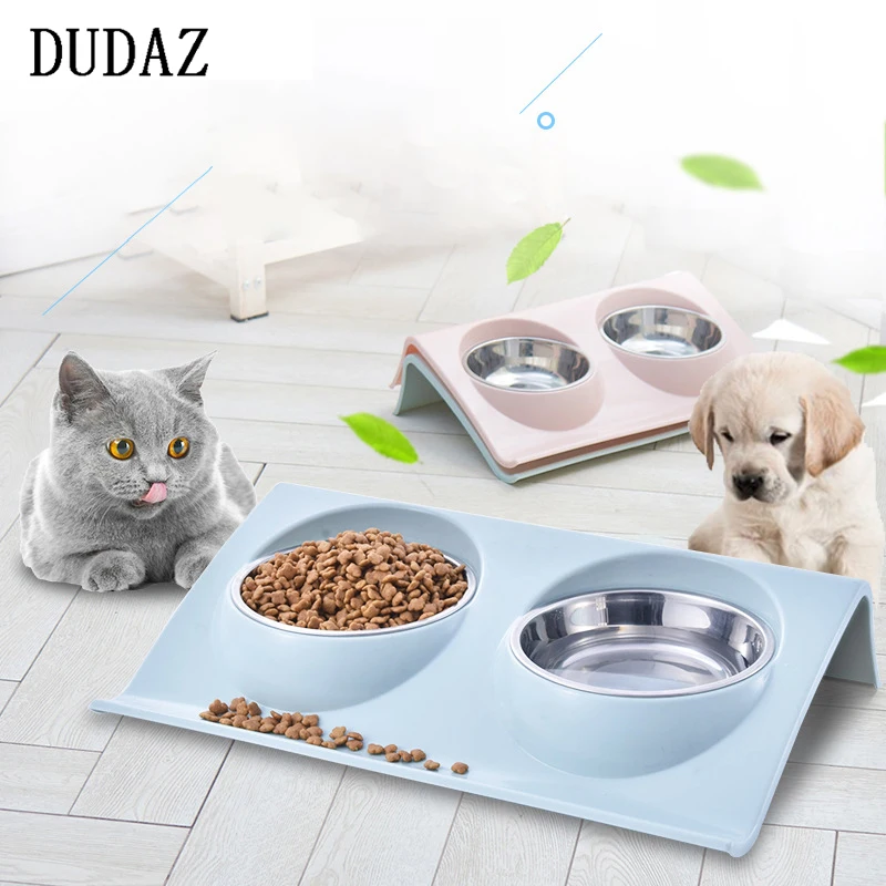 DUDAZ Защита от всплесков ПЭТ чаши настольное устройство для кормления собак из