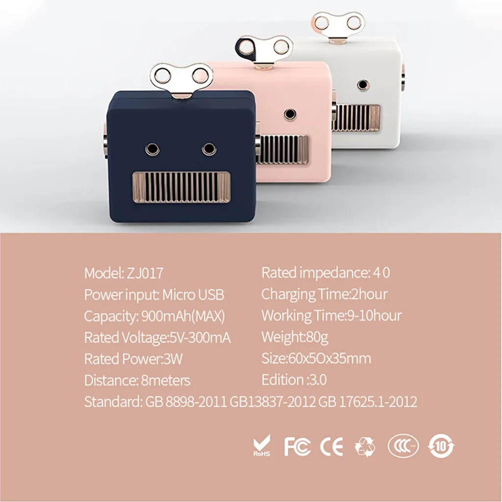 HIPERDEAL мини прекрасный портативный Bluetooth динамик Новая мода милый Интеллектуальный беспроводной портативный динамик робот Jn4