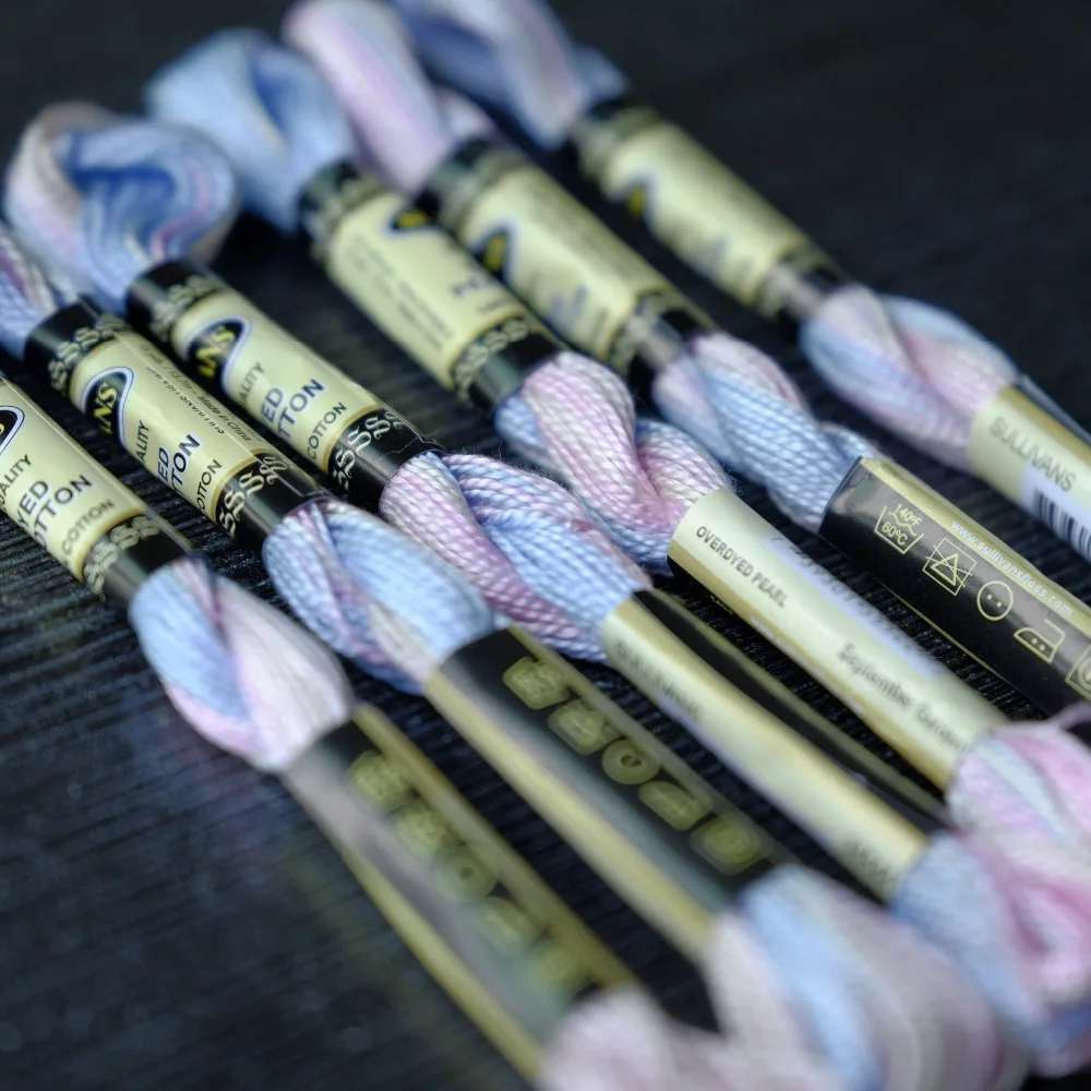 Разные цвета размер 5 хлопковая вышивка нитью с жемчугом для вышивки крестиком 15