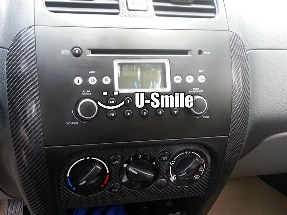 Розничная продажа черная 4D Автомобильная наклейка воздушные каналы для