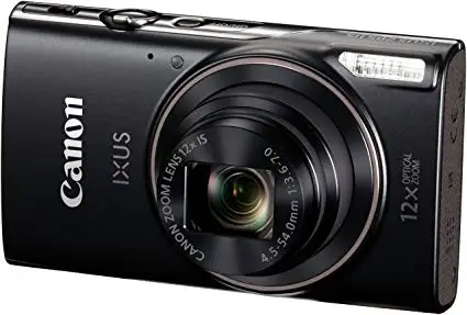 Используется, Canon I XUS-285 HS 20.2MP точка и Съемка камеры с 12x оптическим зумом - Цвет: Черный
