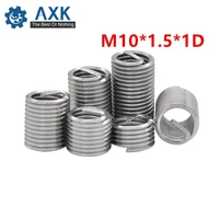 50pcslot m101 51d screw thread insert a2 stainless steel 304 fasteners repair tools kit coiled wire helical screw sleeve set