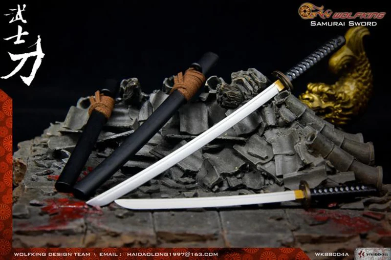WOLFKINGWK 88004 1/6 масштаб старинное оружие самурайская модель меча с подставкой коллекционная игрушка для 12 дюймов фигурка