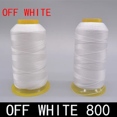 Off white 801 Бренд высокого качества 800 м 300D/3 высокопрочная нить для швейной машины тонкие кожаные шторы из парусины аксессуары для одежды DIY - Color: Off white 801