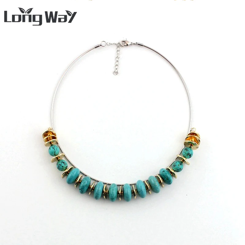 

LongWay Necklace Vintage Party Accessories Necklace for Women Gold Color rhinestone Necklaces & Pendants with gift SNE160193
