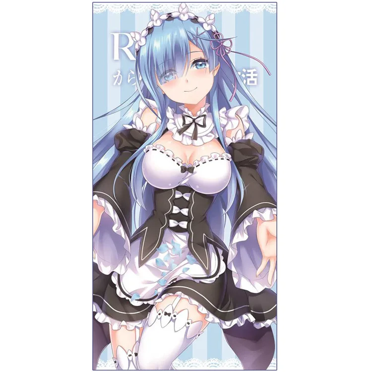 MJ170083 Re: жизнь в другом мире от zero Аниме банное полотенце rem ram мягкое полотенце для лица - Цвет: MJ170083